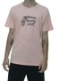Camiseta Masculina Freesurf Fluir Manga Curta Estampada - Salmão