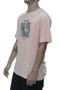 Camiseta Masculina Freesurf Lister Manga Curta Estampada - Salmão