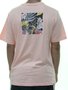 Camiseta Masculina Freesurf Manga Curta Estampada - Salmão