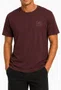 Camiseta Masculina Freesurf Square Manga Curta Estampada - Bordo
