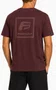 Camiseta Masculina Freesurf Square Manga Curta Estampada - Bordo