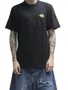Camiseta Masculina Freesurf Worldwide Manga Curta Estampada - Preto
