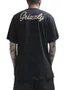 Camiseta Masculina Grizzly Back Script Logo Manga Curta Estampada - Preto