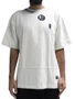 Camiseta Masculina Grizzly Bumper Oversized Manga Curta Estampada - Bege
