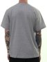 Camiseta Masculina Grizzly Lowercase Logo Manga Curta Estampada - Cinza Mesclado
