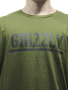 Camiseta Masculina Grizzly Mini Og Stamp Manga Curta Estampada - Verde