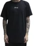 Camiseta Masculina Grizzly Mini Script Manga Curta Estampada - Preto