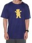 Camiseta Masculina Grizzly Og Bear Manga Curta Estampada - Marinho