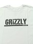 Camiseta Masculina Grizzly Og Stamp Manga Curta Estampada - Branco