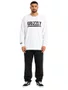 Camiseta Masculina Grizzly Og Stamp Manga Longa - Branco