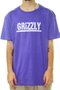 Camiseta Masculina Grizzly Stamp Manga Curta Estampada - Roxo