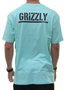 Camiseta Masculina Grizzly Stampback Manga Curta - Verde Agua