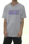 Camiseta Masculina Grizzly Stamped Manga Curta Estampada - Cinza Mescla
