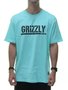 Camiseta Masculina Grizzly Stamped Manga Curta - Verde Agua