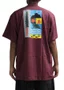 Camiseta Masculina Grizzly Tread Light Manga Curta Estampada - Bordo