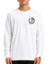 Camiseta Masculina Grow Fantasma Chest Manga Longa Estampada - Branco