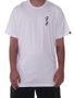 Camiseta Masculina Grow In The Chaos Manga Curta Estampada - Branco