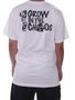 Camiseta Masculina Grow In The Chaos Manga Curta Estampada - Branco