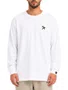 Camiseta Masculina Grow Logo 5X5 Manga Longa - Branco