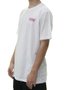 Camiseta Masculina Grow Logo Chest Pink Manga Curta Estampada - Branco