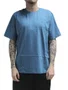 Camiseta Masculina HB Big Basica Extra Manga Curta Estampada - Azul Escuro