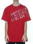 Camiseta Masculina HD Gradient Manga Curta Estampado - Vermelho