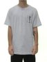 Camiseta Masculina HIC Vibes Aloha Manga Curta Estampado - Cinza Mesclado