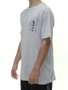 Camiseta Masculina HIC Vibes Aloha Manga Curta Estampado - Cinza Mesclado