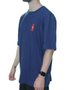 Camiseta Masculina Hidrante Manga Curta Estampada - Roxo Escuro