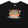 Camiseta Masculina High Ark Manga Curta Estampada - Preto