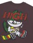 Camiseta Masculina High Arriba Manga Curta Estampada - Marrom