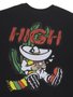 Camiseta Masculina High Arriba Manga Curta Estampada - Preto
