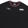 Camiseta Masculina High Classy Manga Curta Estampada - Preto/Vinho