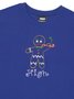 Camiseta Masculina High Cookie Manga Curta Estampada - Azul
