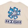 Camiseta Masculina High Hawaii Manga Curta Estampada - Bege