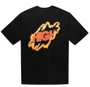 Camiseta Masculina High Ragged Manga Curta Estampada - Preto