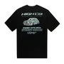 Camiseta Masculina High Street Racing Manga Curta Estampada - Preto