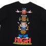 Camiseta Masculina High Totem Manga Curta Estampada - Preto