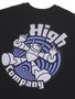 Camiseta Masculina High Vortex Manga Curta Estampada - Preto