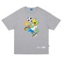 Camiseta Masculina High x Disney Skillz Manga Curta Estampada - Cinza/Mescla