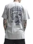Camiseta Masculina Hocks Koinobori Manga Curta Estampada - Cinza Mesclado