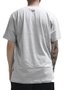 Camiseta Masculina Hocks Letter Manga Curta Estampada - Cinza/Mescla