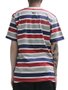 Camiseta Masculina Hocks Listrada Manga Curta Estampada - Multicores