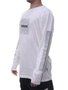 Camiseta Masculina Hocks Tartaruga Manga Longa Estampada - Off White