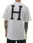 Camiseta Masculina HUF Classic H Big Manga Curta Estampada - Branco