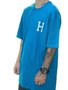 Camiseta Masculina HUF Essentials Classic H Manga Curta Estampada - Petroleo