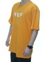 Camiseta Masculina HUF Essentials OG Logo Manga Curta Estampada - Laranja