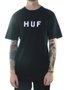 Camiseta Masculina HUF Essentials OG Logo Manga Curta Estampada - Preto