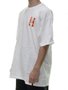 Camiseta Masculina HUF Flaming Manga Curta Estampada - Branco