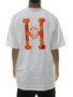 Camiseta Masculina HUF Flaming Manga Curta Estampada - Branco